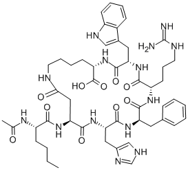 Structure of Bremelanotide CAS 189691-06-3