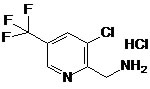 Structure of 3 chloro 5 trifluoromethylpyridin 2 ylmethanamine hydrochloride CAS 175277 74 4 - (3-chloro-5-(trifluoromethyl)pyridin-2-yl)methanamine hydrochloride CAS 175277-74-4
