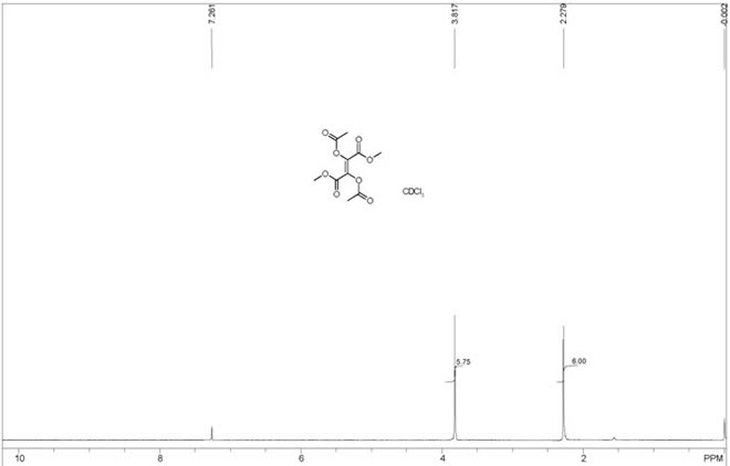 Dimethyl diacetoxyfumarate CAS 130-84-7 HNMR