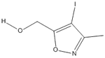 Structure of 3-methyl-5-hydroxymethyl-4-iodoisoxazole