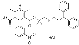 Structure of Lercanidipine HCL CAS 132866-11-6