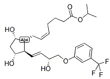 Structure of Travoprost CAS 157283 68 6 - Travoprost CAS 157283-68-6