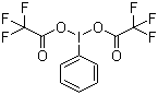 Structure of [Bis(trifluoroacetoxy)iodo]benzene CAS 2712-78-9