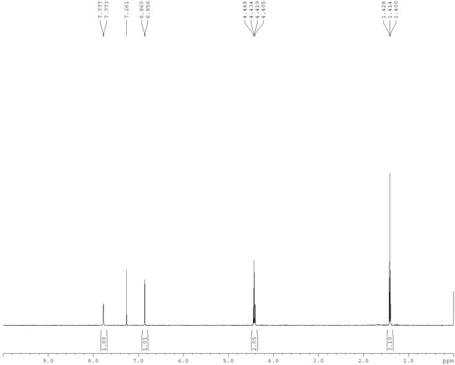 Ethyl pyrazole-3-carboxylate CAS 5932-27-4 HNMR1