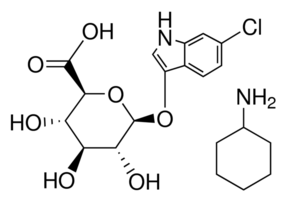 structure of 6-CHLORO-3-INDOLYL-BETA-D-GLUCURONIDE CYCLOHEXYLAMMONIUM SALT CAS 138182-20-4