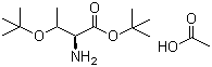 structure of O-tert-Butyl-L-threonine tert-butyl ester acetate salt CAS 5854-77-3