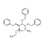 structure of 2,3,4-Tri-O-benzyl-1-S-ethyl-b-L-thiofucopyranoside CAS 116391-11-899409-34-3