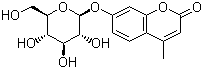structure of 4-Methylumbelliferyl-beta-D-glucopyranoside CAS 18997-57-4