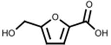 structure of 5-hydroxymethyl-2-furancarboxylic acid CAS 6338-41-6