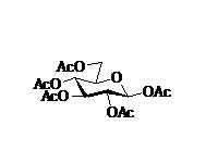 structure of alpha-D-Glucose pentaacetate CAS 604-68-9
