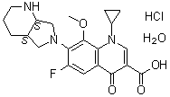 structure of Moxifloxacin hydrochloride monohydrate CAS 192927-63-2