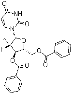 Structure of 3',5'-Di-O-benzoyl-2'-deoxy-2'-fluoro-2'-methyluridine CAS 863329-65-1