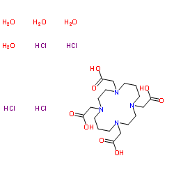 Structure of 1,4,8,11-Tetraazacyclotetradecane-1,4,8,11-tetraacetic acid tetrahydrochloride hydrate CAS 314041-07-1