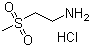 Structure of 2-Aminoethylmethylsulfonehydrochloride CAS 104458-24-4