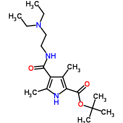 Structure of 2-Methyl-2-propanyl 4-{[2-(diethylamino)ethyl]carbamoyl}-3,5-dimethyl-1H-pyrrole-2-carboxylate CAS 590424-04-7
