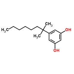 Structure of 5-(1,1-Dimethylheptyl)resorcinol CAS 56469-10-4