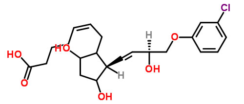 Structure of 15S-Cloprostenol CAS 54276-22-1