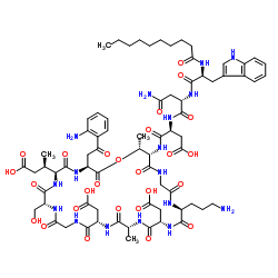 Structure of Daptomycin CAS 103060-53-3