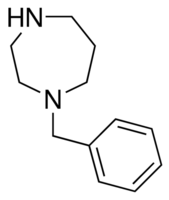 Structure of 1-Benzyl-1,4-diazepane CAS 4410-12-2