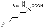 Structure of (S)-N-Boc-2-(6'-heptenyl)glycine CAS 300831-21-4