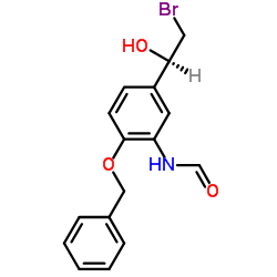 Structure of (R)-N-(2-(Benzyloxy)-5-(2-bromo-1-hydroxyethyl)phenyl)formamide CAS 201677-59-0