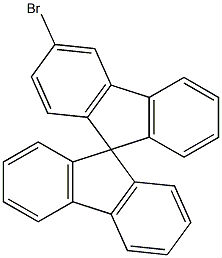 Structure of 3-DroMo-9,9'-spirobifluorene CAS 1361227-58-8
