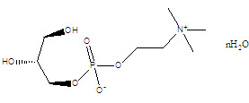 Structure of L-α-Glycerylphosphorylcholine CAS 28319-77-9