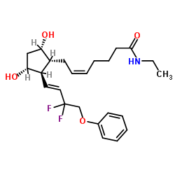 Structure of Tafluprost ethyl amide CAS 1185851-52-8