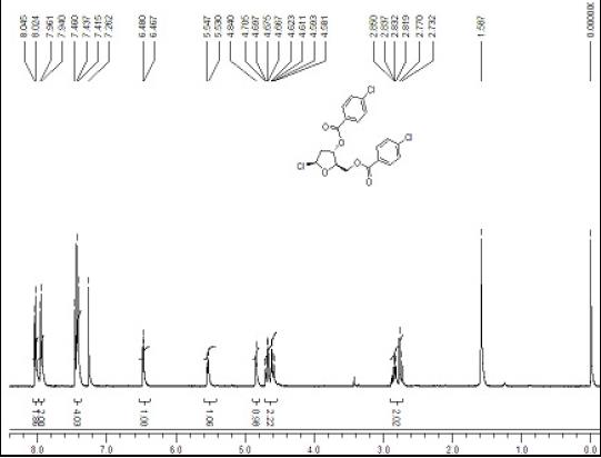 1-Chloro-3,5-di(4-chlorbenzoyl)-2-deoxy-D-ribose CAS 3601-90-9 HNMR