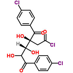 Structure of 1-Chloro-3,5-di(4-chlorbenzoyl)-2-deoxy-D-ribose CAS 3601-90-9