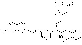 Structure of Montelukast Sodium CAS 151767-02-1