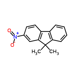 Structure of 9,9-Dimethyl-2-nitro-9H-fluorene CAS 605644-46-0