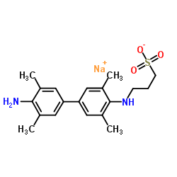 Structure of N-(3-Sulfopropyl)-3,3',5,5'-tetramethylbenzidine sodium salt CAS 102062-36-2