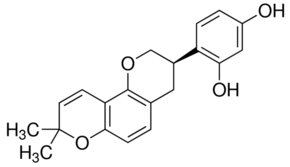 Structure of Glabridin CAS 59870-68-7