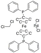 Structure-of 1,1'-Bis(diphenylphosphino)ferrocene-palladium(II)dichloride dichloromethane complex CAS 95464-05-4