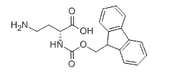 Structure of (R)-2-(Fmoc-amino)-4-aminobutanoic acid CAS 201484-12-0