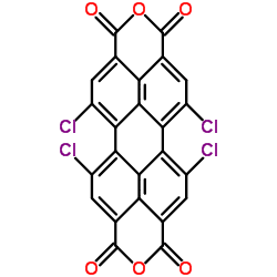 Structure of 1,6,7,12-Tetrachloroperylene tetracarboxylic acid dianhydride CAS 156028-26-1 