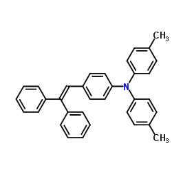 Structure of 4-(2,2-Diphenylethenyl)phenylbis(4-methylphenyl)amine CAS 89114-91-0