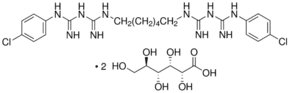 Structure of Chlorhexidinedigluconate CAS 18472-51-0