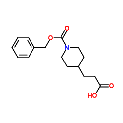 Structure of N-Cbz-4-piperidinepropionic acid CAS 63845-33-0