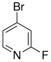 Structure of 4-bromo-2-fluoropyridine CAS 128071-98-7