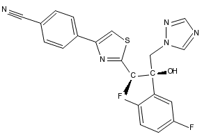Structure of Isavuconazonium sulfate CAS 241479-67-4